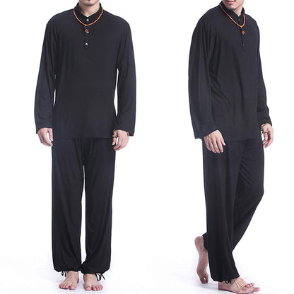 Conjunto de ropa para hombre para practicar yoga, tai chi, meditación y oración espiritual con Mythstone