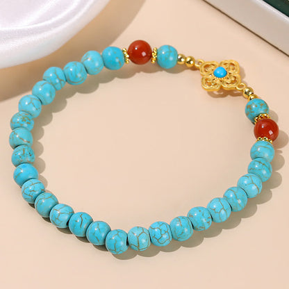 Mythstone Turquoise Bead Protection Balance Bracelet