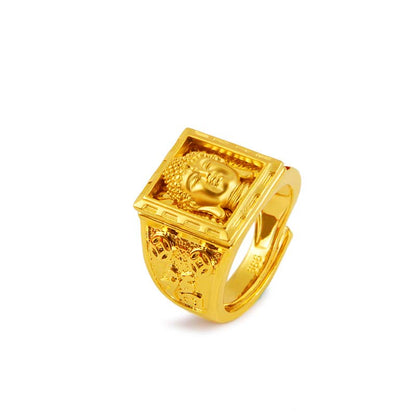 Mythstone FengShui Lucky Buddha Wealth Ring