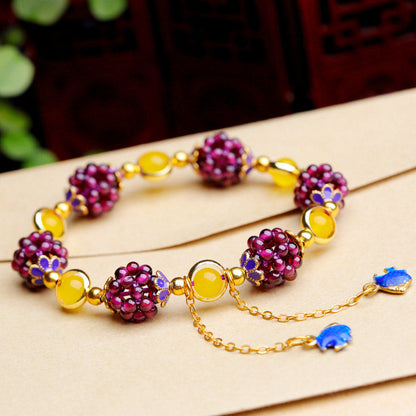 Mythstone Tibetan Garnet Calm Bracelet