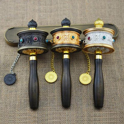 Mythstone Tibetan Lucky Prayer Wheel Decoration