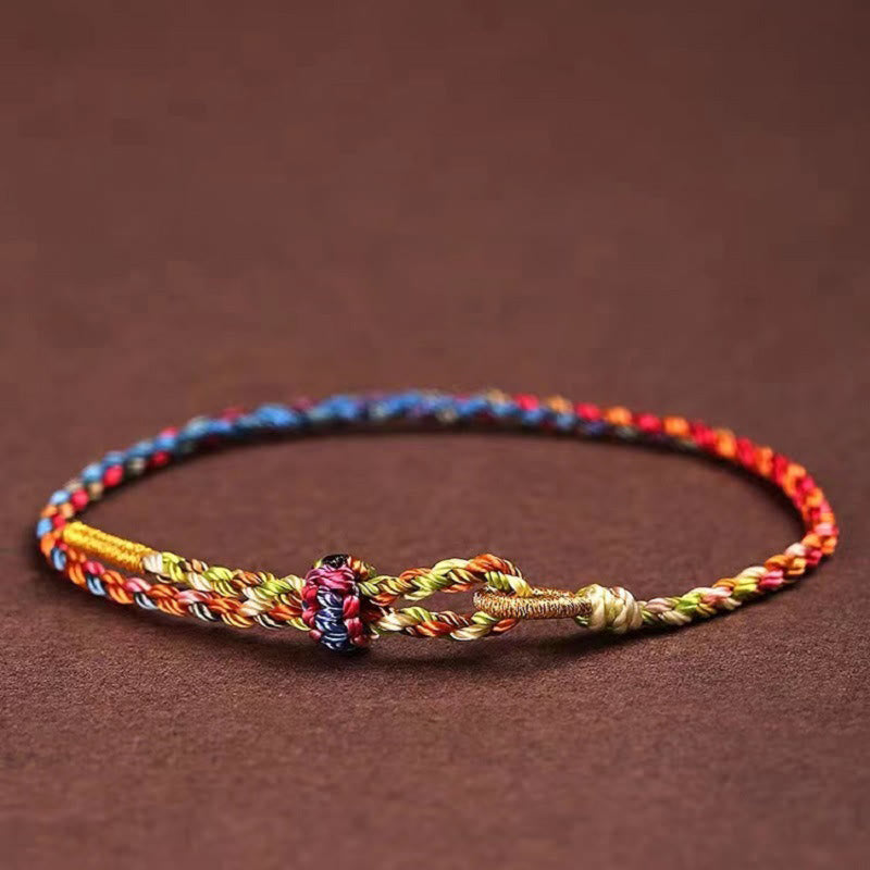 Mythstone Handcrafted Luck Colorful Rope Child Adult Bracelet