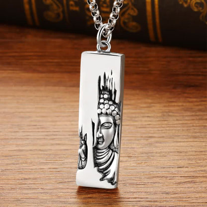 Mythstone Tathagata Buddha Strength Protection Amulet Lucky Pendant Necklace