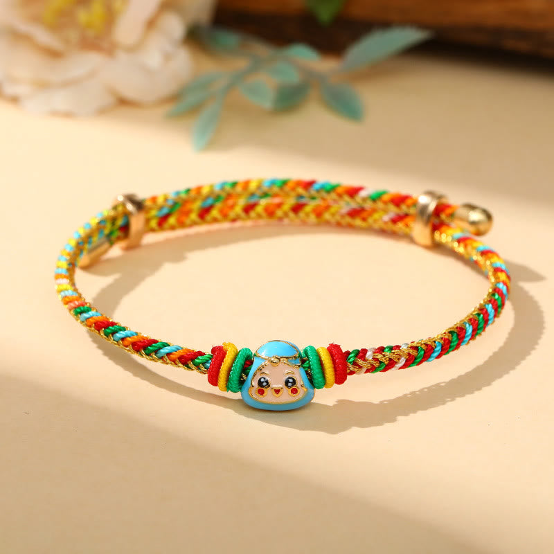 Mythstone Colorful Rope Zongzi Pattern Luck Handmade Child Adult Bracelet