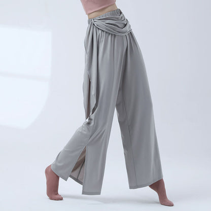 Mythstone Retro Loose Wide Leg Pants Casual Dance Women's Yoga Pants