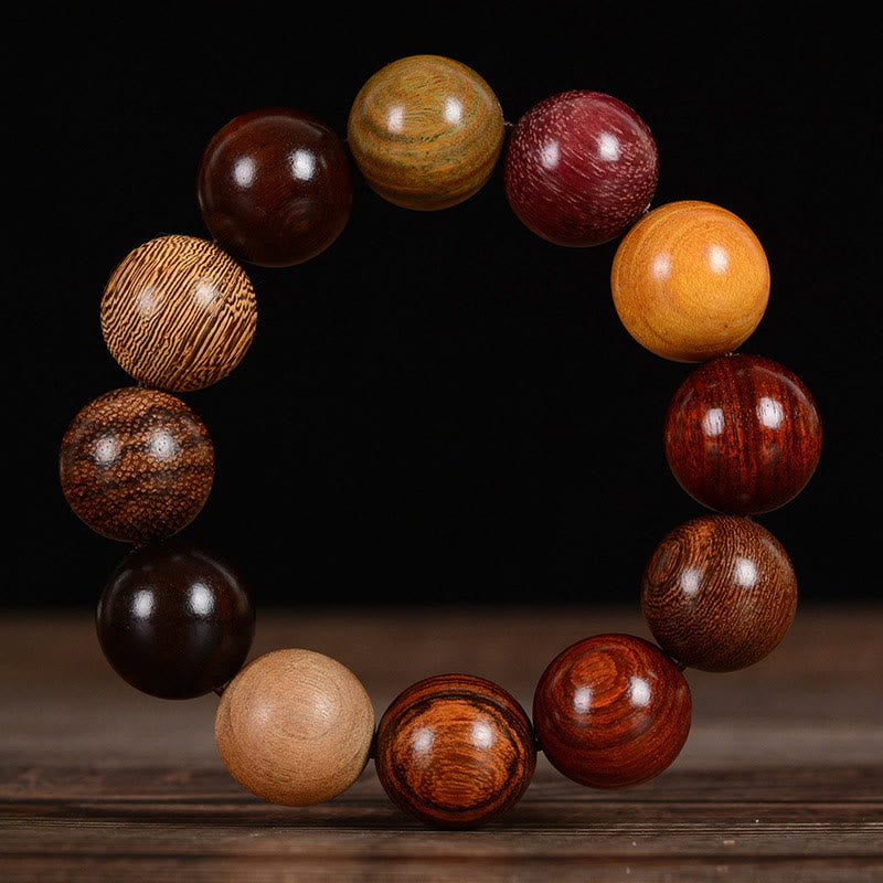 Mythstone Multicolored Sandalwood Protection Healing Bracelet