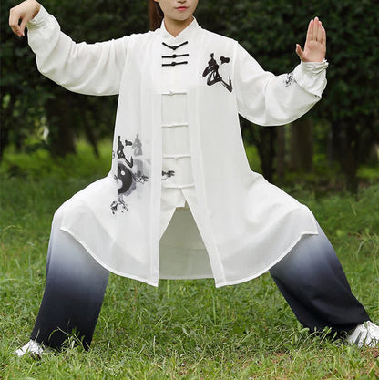 Mythstone 3Pcs Yin Yang Tree Tai Chi Spiritual Zen Practice Meditation Prayer Uniform Unisex Clothing Set