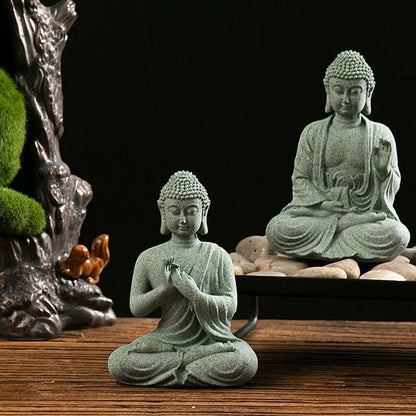 Mythstone Tibetan Meditation Contemplation Buddha Serenity Compassion Statue Figurine Decoration