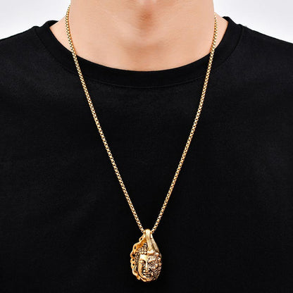 Mythstone Half Buddha Half Devil Powerful Necklace