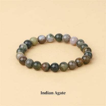 Mythstone Natural Stone Quartz Healing Beads Bracelet