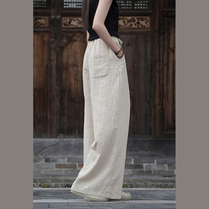 Mythstone Drawstring Wide Leg Pants Casual Women's Yoga Pants With Pockets