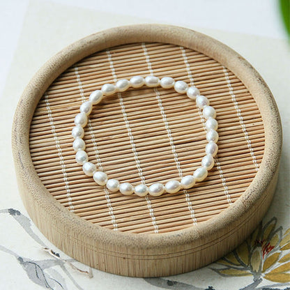 Mythstone Natural Pearl Healing Beaded Bracelet