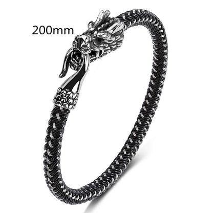 Mythstone Dragon Titanium Steel Protection Luck Bracelet