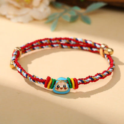 Mythstone Colorful Rope Zongzi Pattern Luck Handmade Child Adult Bracelet