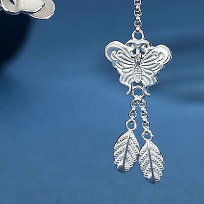 Mythstone Plum Blossom Butterfly Love Freedom Tassel Hairpin