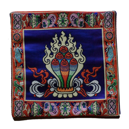 Mythstone Prayer Altar Mat Healing Meditation Vajra Auspicious Symbols