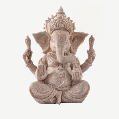 Mythstone Ganesh Ganpati Elephant Statue Wealth Blessing Home Decoration