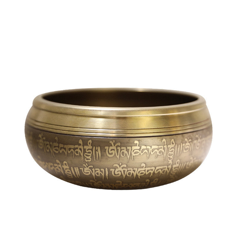 Mythstone Tibetan Sound Bowl Handcrafted for Focus and Meditation Peaceful Happiness Singing Bowl Set