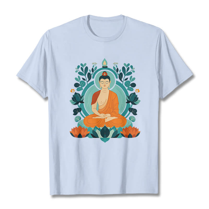 Mythstone Lotus Buddha Meditation Tee T-shirt