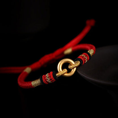 Mythstone FengShui Lucky Red String Couple Bracelet