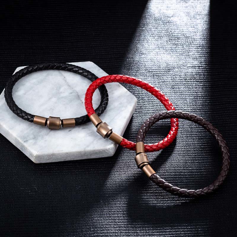 Mythstone Vintage Leather Rope Luck Braid String Bracelet