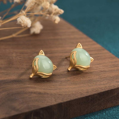 Mythstone FengShui Jade Luck Earrings