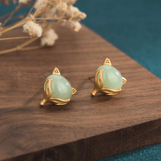 Mythstone FengShui Jade Luck Earrings