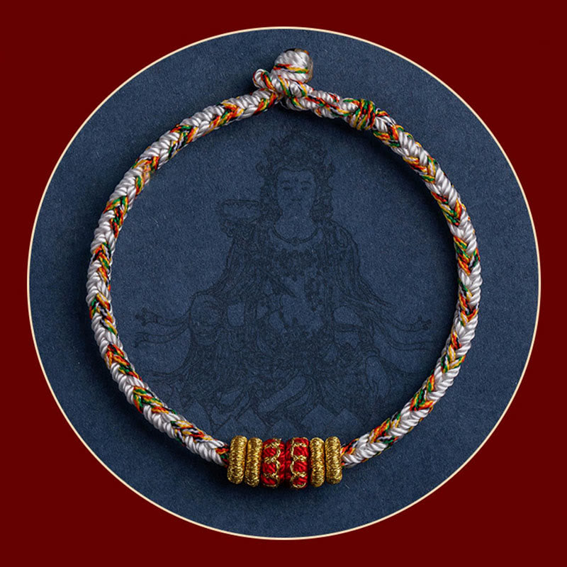 Pulsera trenzada hecha a mano con el zodíaco chino, Buda natal, suerte y fuerza, de Mythstone Tibet