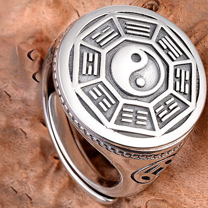 Yin Yang Balance Adjustable Ring