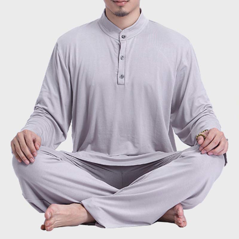 Conjunto de ropa para hombre para practicar yoga, tai chi, meditación y oración espiritual con Mythstone