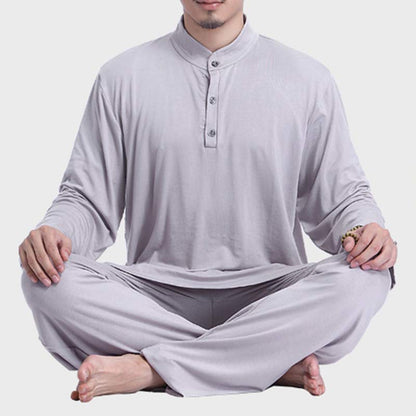 Conjunto de ropa para hombre para practicar yoga, tai chi, meditación y oración espiritual con Mythstone