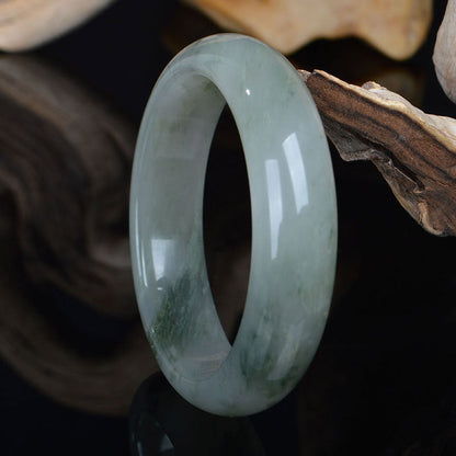 Mythstone Natural Jade Luck Healing Bangle Bracelet