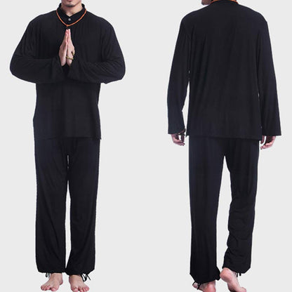 Conjunto de ropa para hombre para practicar yoga, tai chi, meditación y oración espiritual con Mythstone