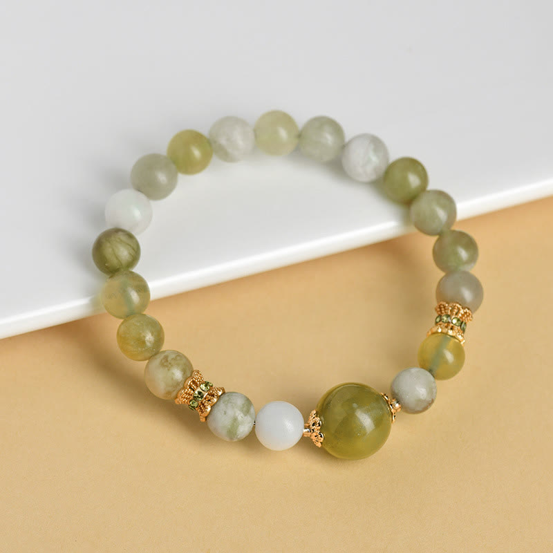 Mythstone Green Grape Color Jade Abundance Bracelet