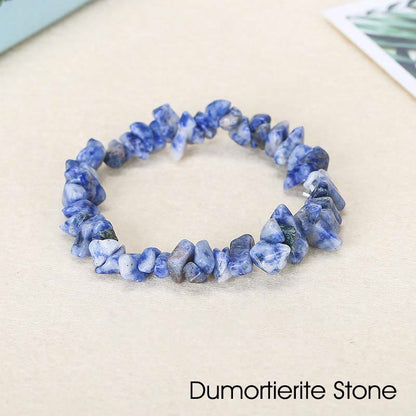 Natural Irregular Shape Crystal Stone Warmth Soothing Bracelet