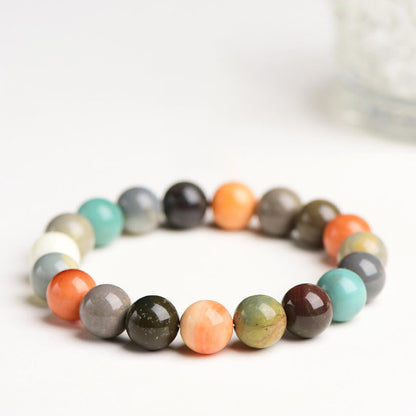 Mythstone Natural Colorful Alashan Agate Confidence Bracelet