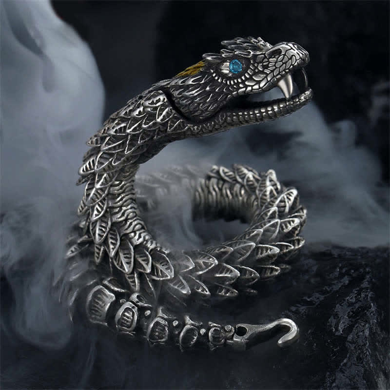 Mythstone Dragon Snake Handmade Amulet Protection Chain Bracelet