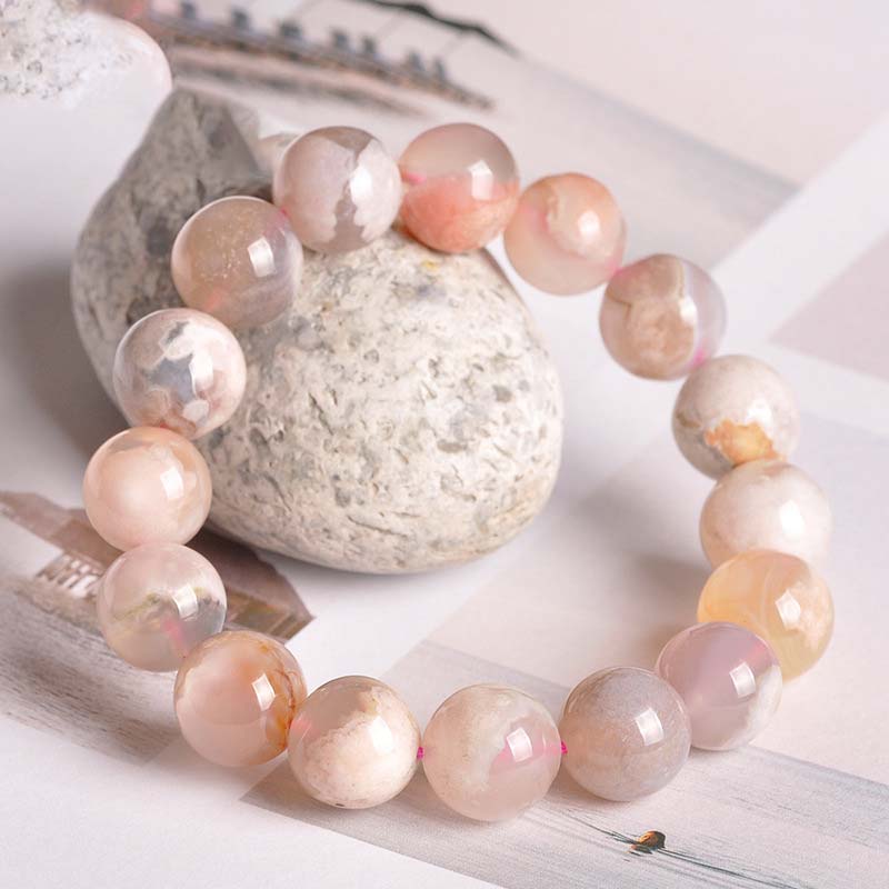 Mythstone Sakura Agate Peace Blessing Bracelet