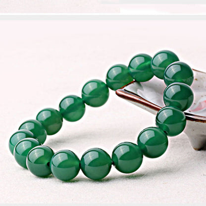 Mythstone Natural Green Agate Support Bracelet