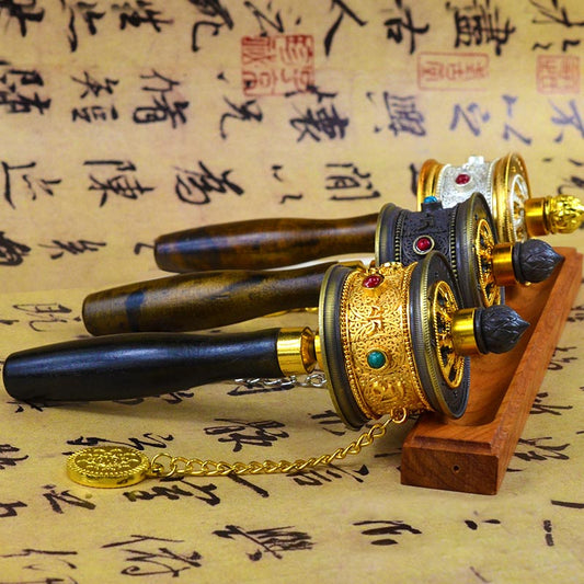 Mythstone Tibetan Lucky Prayer Wheel Decoration