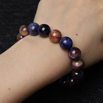 Mythstone Natural Purple Tiger Eye Protection Strength Bracelet