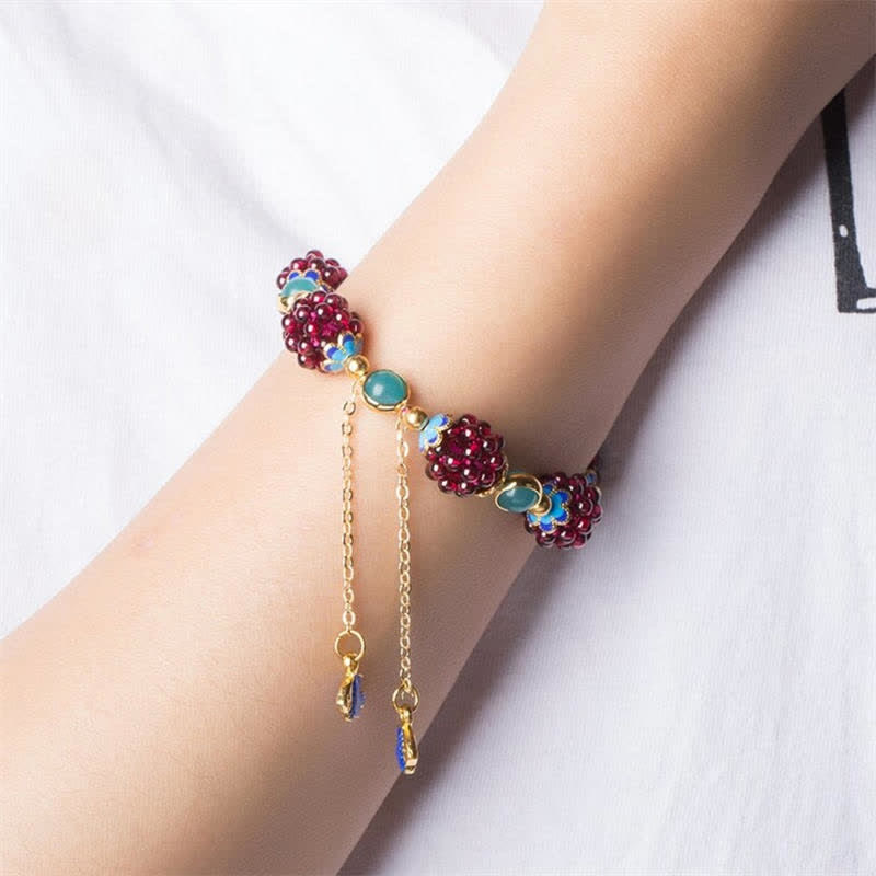 Mythstone Tibetan Garnet Calm Bracelet