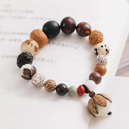 Mythstone Bodhi Seed Lotus Wisdom Peace Wrist Mala Bracelet