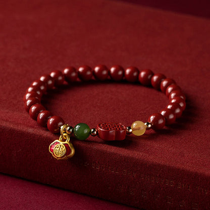 Mythstone Cinnabar Happiness Calm Bracelet