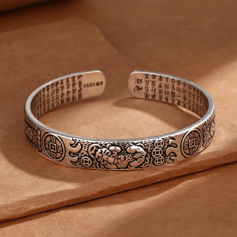 Pulsera ajustable de protección PiXiu de la suerte FengShui de MythStone 