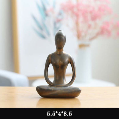 Mythstone AMythstonetract Yoga Meditation Exercise Ceramics Spiritual Figurine Sculpture Decoration