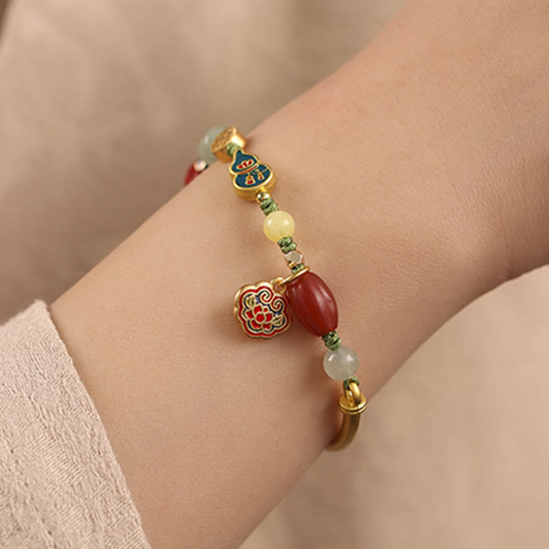 Mythstone Tibetan Auspicious Clouds Fortune Happiness Wealth Luck Bracelet