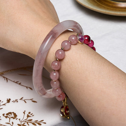 Mythstone Enhance Happiness and Joy Purple Bracelet Bangle Bundle