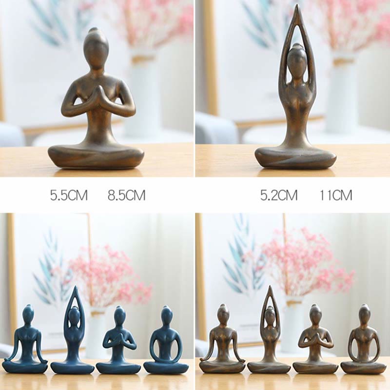 Mythstone AMythstonetract Yoga Meditation Exercise Ceramics Spiritual Figurine Sculpture Decoration