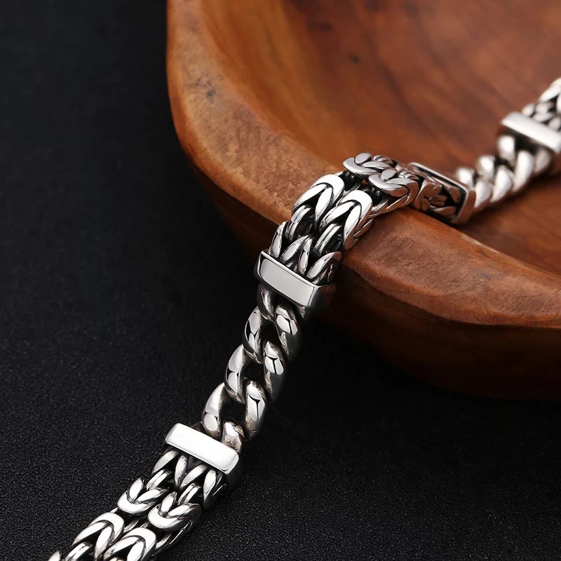 Mythstone Retro Chain Pattern Luck Healing Bracelet